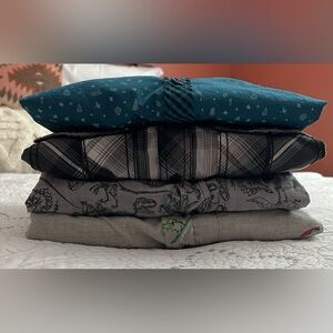 Four boys long sleeve button down, various brands and sizes